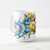 Frühlingshasen #2 Keramikbecher Kaffeetasse (Vorderseite Links)