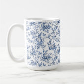 Frühlingshasen Chinoiserie Muster Kaffeetasse (Links)