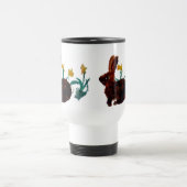 Frühlingshasen Daffodie Art Reisebecher (Mittel)