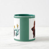 Frühlingshasen Daffodie Art Tasse (Zentrum)