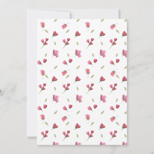 Frühlingshasen-Dusche Einladung (Rückseite)