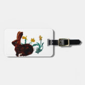 Frühlingshasen Gepäckanhänger (Vorderseite horizontal)