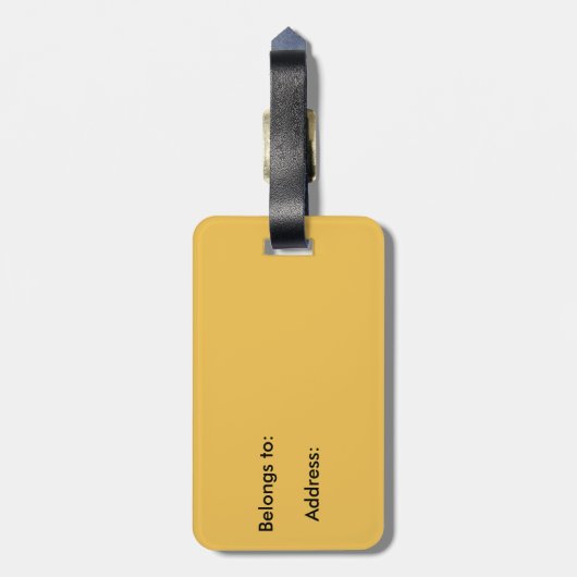 Frühlingshasen Gepäckanhänger (Rückseite vertikal)