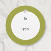 Frühlingshasen-Natur Geschenkanhänger (Rückseite)