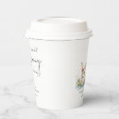 Frühlingshasen neutrale Babydusche Pappbecher (Links)