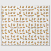 Frühlingshasen Osterbrot Geschenkpapier (Flach)