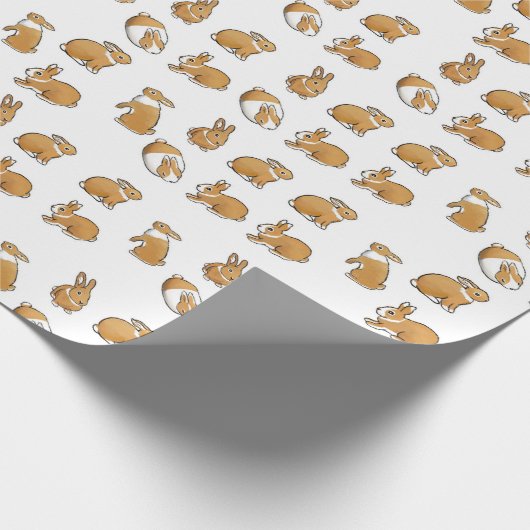 Frühlingshasen Osterbrot Geschenkpapier (Ecke)