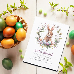 Frühlingshasen Osterfeier Einladung Postkarte