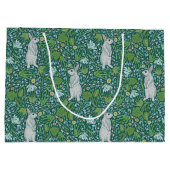 Frühlingshasen Pussy Willows Flora Große Geschenkt Geschenktüte (Rückseite)