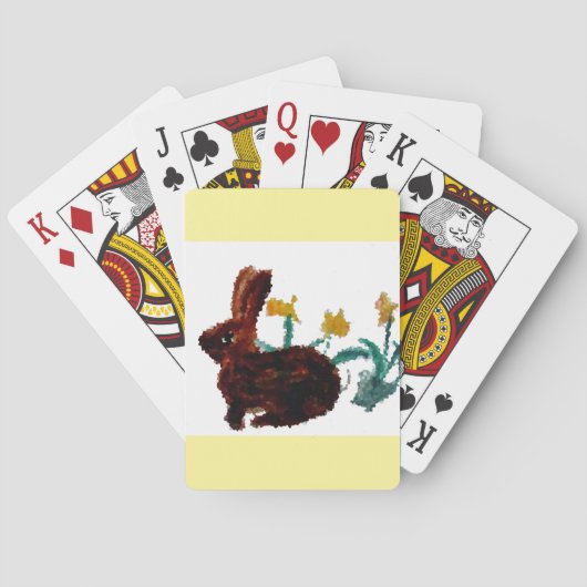 Frühlingshasen Spielkarten (Rückseite)