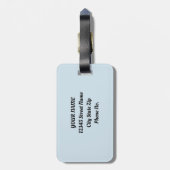 Frühlingshasen Wald Floral Gepäckanhänger (Rückseite vertikal)