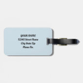 Frühlingshasen Wald Floral Gepäckanhänger (Rückseite horizontal)