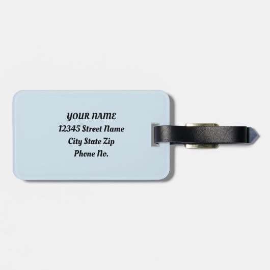 Frühlingshasen Wald Floral Gepäckanhänger (Rückseite horizontal)