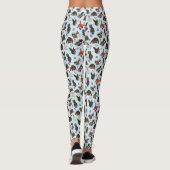 Frühlingshasen Wald Floral Leggings (Rückseite)