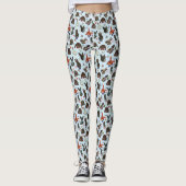 Frühlingshasen Wald Floral Leggings (Vorderseite)