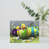 Frühlingshatching Postkarte (Stehend Vorderseite)