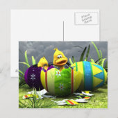 Frühlingshatching Postkarte (Vorne/Hinten)