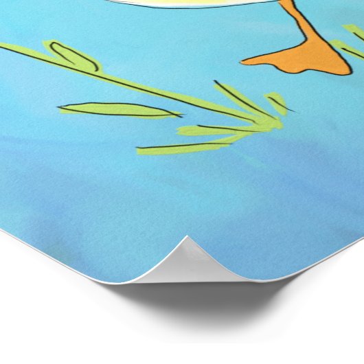 Frühlingshaube Poster (Ecke)