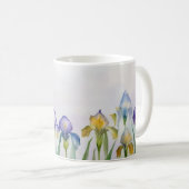 Frühlingshauch – Iris-Blüten-Tasse Kaffeetasse (VorderseiteRechts)