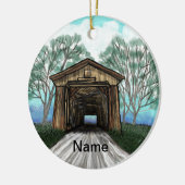 Frühlingshauptbrücke Keramik Rundschmuck Keramikornament (Links)