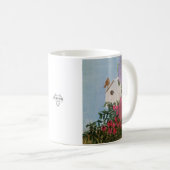 Frühlingshaus Acrylmalerei Tasse- 11oz Kaffeetasse (VorderseiteRechts)