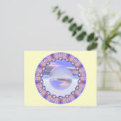 Frühlingshäuschen Postkarte (Stehend Vorderseite)