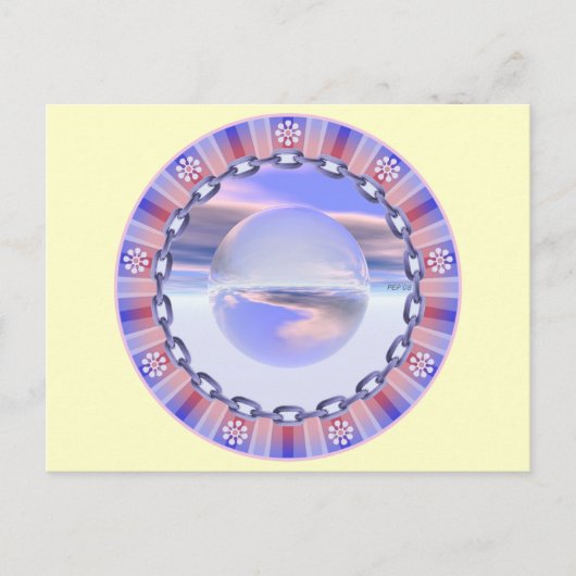 Frühlingshäuschen Postkarte (Vorderseite)