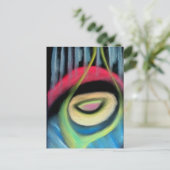 Frühlingshäuschen Postkarte (Stehend Vorderseite)