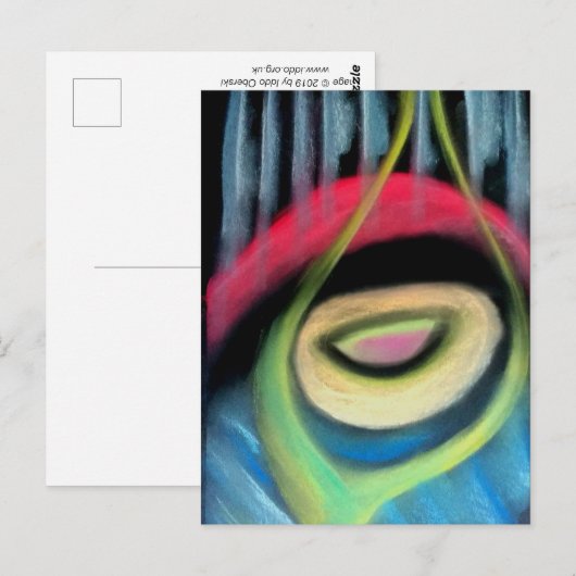 Frühlingshäuschen Postkarte (Vorne/Hinten)