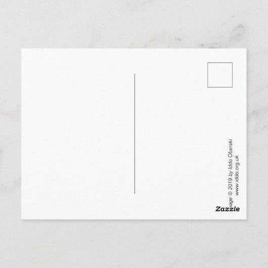 Frühlingshäuschen Postkarte (Rückseite)