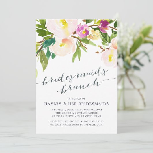 Frühlingshäute | Bridesmaids Einladung (Stehend Vorderseite)