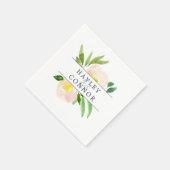 Frühlingshäute | Personalisierte Hochzeit mit Flor Serviette (Ecke)