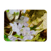 Frühlingshauty eine Wildblume Abstrakt Impressioni Magnet (Horizontal)