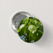 Frühlingshbse Verlasse Grünbäume Button (Vorne & Hinten)