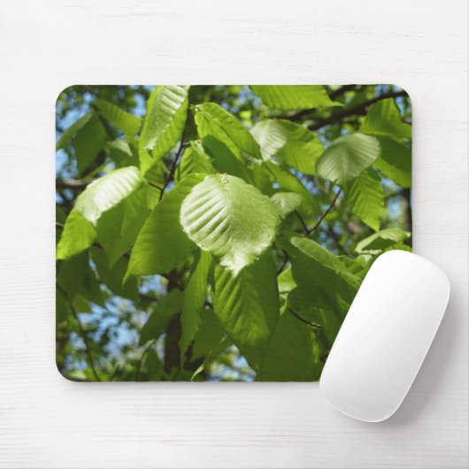 Frühlingshbse Verlasse Grünbäume Mousepad (Mit Mouse)