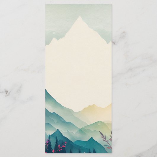 Frühlingsheirat Menükarte (Rückseite)