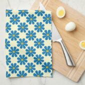 Frühlingshellblaue Blumen für die Küche Handtuch (Viertel Falte)