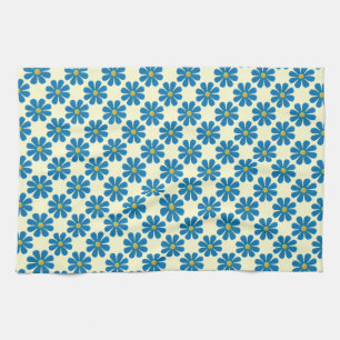 Frühlingshellblaue Blumen für die Küche Handtuch