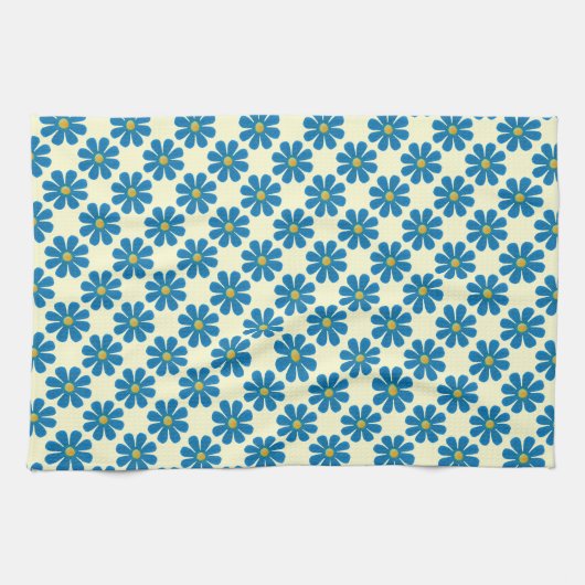 Frühlingshellblaue Blumen für die Küche Handtuch (Horizontal)