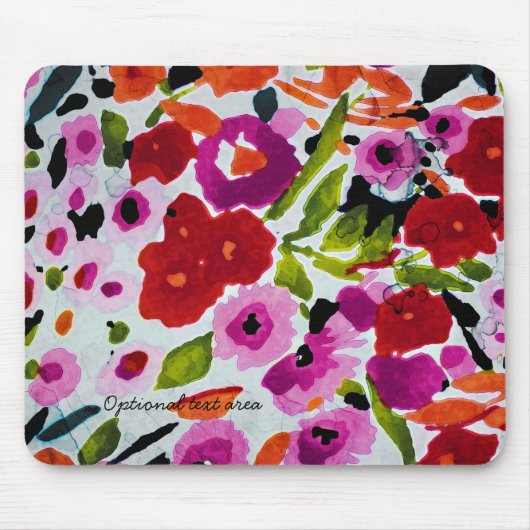 Frühlingshelle Blume Florenz Mousepad (Vorne)