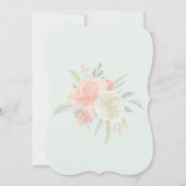 Frühlingshelle Blumenbrunch Einladung (Rückseite)