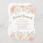 Frühlingshelle Blumenbrunch Einladung (Vorne/Hinten)