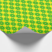 Frühlingshellgrüne Blume für jede Anlässe Geschenkpapier (Ecke)