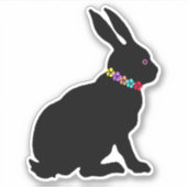 Frühlingsherberingring der Schwarzen Silhouette Bl Aufkleber (Vorderseite)