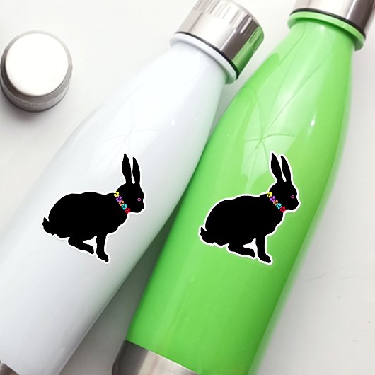 Frühlingsherberingring der Schwarzen Silhouette Bl Aufkleber