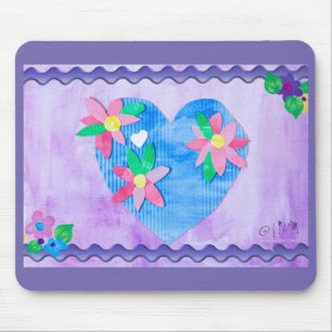 Frühlingsherz - Kinder Kunst für CHOC Mousepad