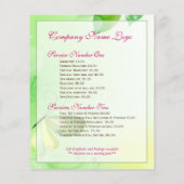 Frühlingshintergrund mit Schmetterling Flyer (Hinten)