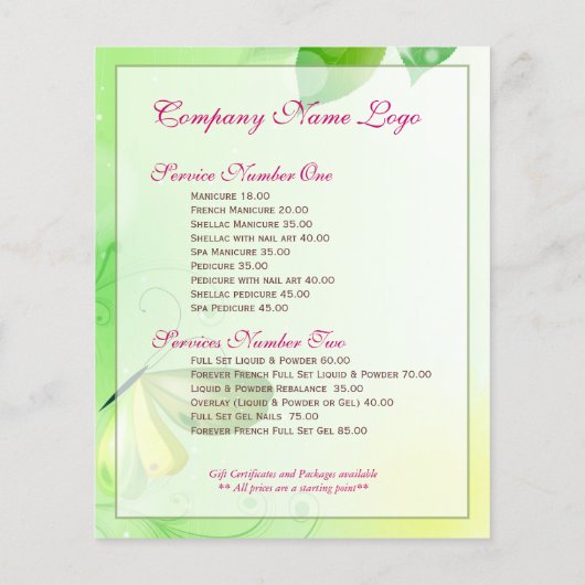 Frühlingshintergrund mit Schmetterling Flyer (Hinten)