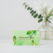 Frühlingshintergrund mit Schmetterling Visitenkarte (Stehend Vorderseite)