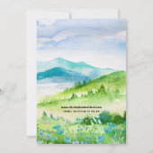 Frühlingshirge | Wildblumen Foto Hochzeit Save The Date (Rückseite)